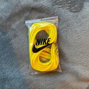 Yellow Nike shoelaces
